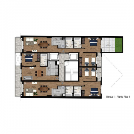 VENTA Monoambiente en BARRIO MARTIN - Amenities - PROXIMA ENTREGA