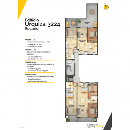 VENTA UN DORMITORIO A ESTRENAR. con balcon - ENTREGA INMEDIATA - Urquiza 3200 