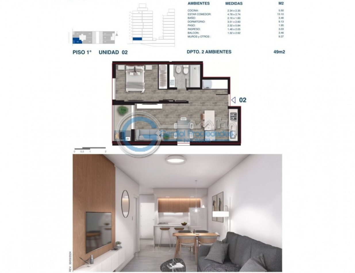 VENTA DEPARTAMENTO UN DORMITORIO PREMIUM - Balcon o patio con grill - Amenities - FINANCIACION - BARRIO MARTIN