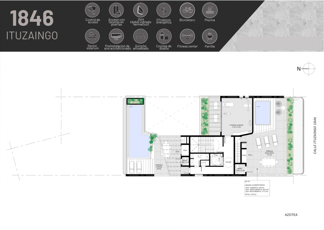 EN VENTA - Departamento PREMIUM - 4 dormitorios - TERRAZA EXCLUSIVA CON PISCINA Y PARILLERO - FINANCIACION - BARRIO ABASTO, ROSARIO