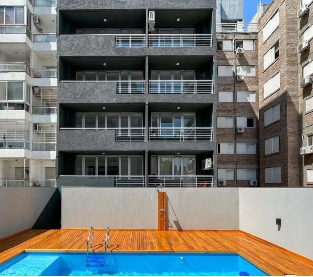 VENTA DEPARTAMENTO Un dormitorio zona rio. A estrenar. Importante balcon aterrazado a la calle . Posibilidad cochera y baulera. Amenities. Entrega inmediata. Guemes 1900