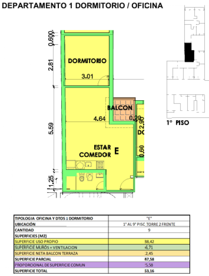Oportunidad en BARRIO MATIN - Depto UN DORMITORIO - FINANCIACION