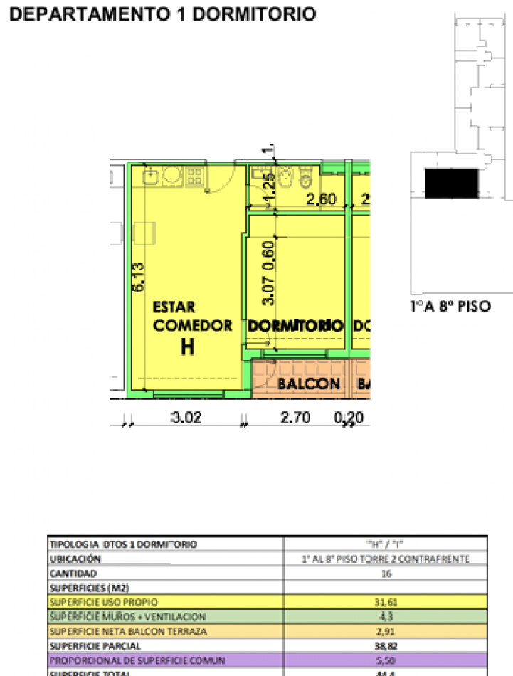 Oportunidad en BARRIO MATIN - Depto UN DORMITORIO - FINANCIACION