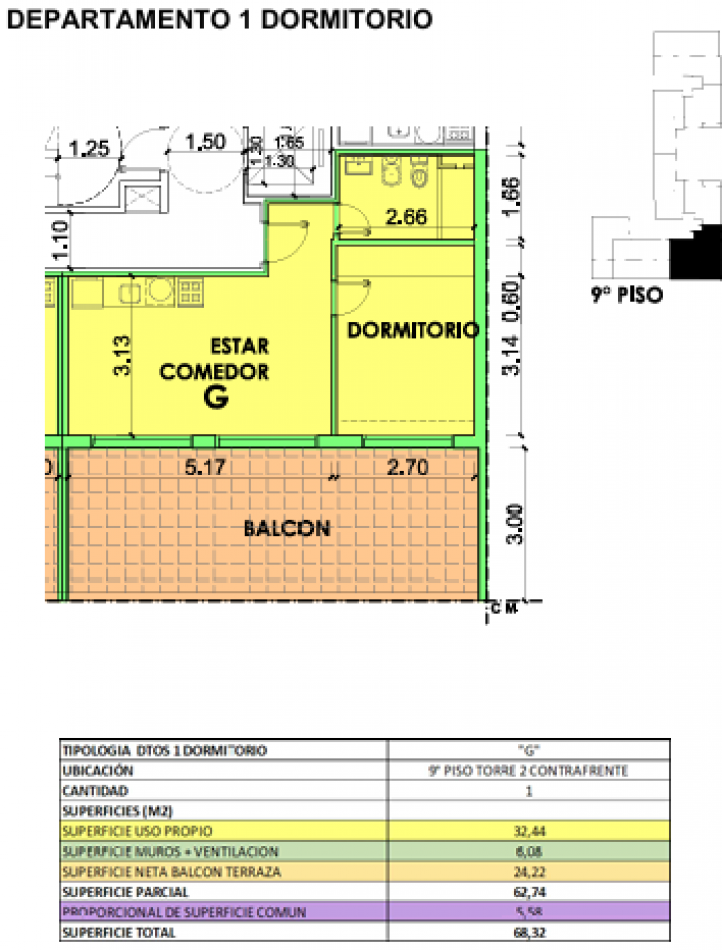 Oportunidad en BARRIO MATIN - Depto UN DORMITORIO - FINANCIACION