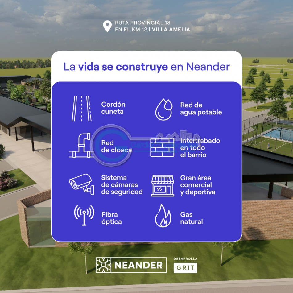 VENTA LOTES EN BARRIO ABIERTO RESIDENCIAL NEANDER - VILLA AMELIA - FINANCIACION!