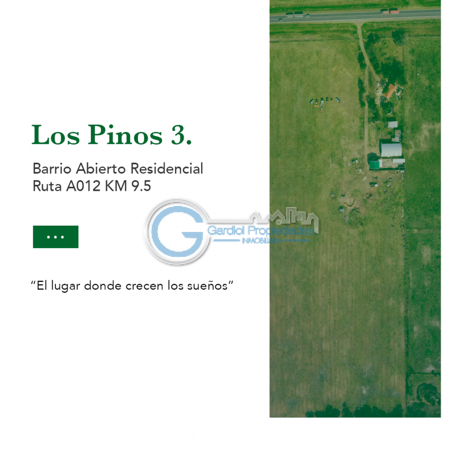 VENTA LOTE - Barrio abierto residencial LOS PINOS 3, Piñero - FINANCIACION!