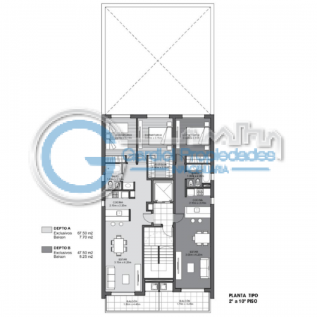 VENTA DEPARTAMENTO Semipiso DOS DORMITORIOS - Balcones al frente - ENTREGA INMEDIATA - Mendoza 2853