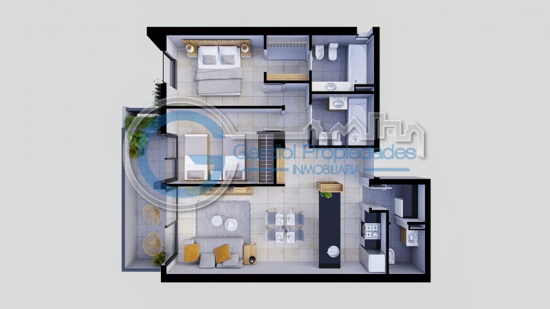 Dos dormitorios al frente con balcon - FINANCIACION -  San Juan 2600