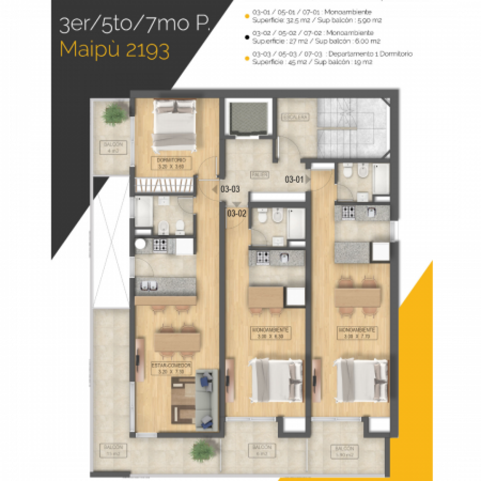 VENTA DEPARTAMENTO UN DORMITORIO  - Amenities - Posibilidad Cochera - PROXIMA ENTREGA.  Maipu 2100