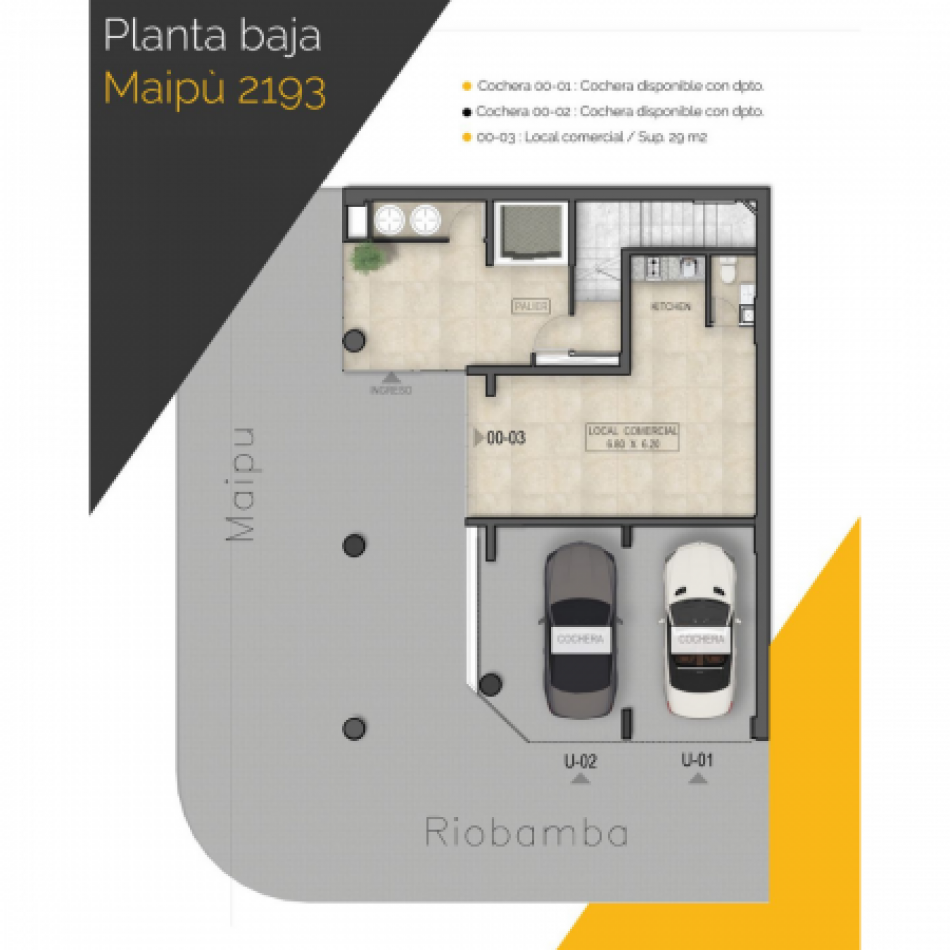 VENTA DEPARTAMENTO UN DORMITORIO  - Amenities - Posibilidad Cochera - PROXIMA ENTREGA.  Maipu 2100